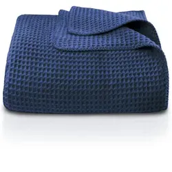 LAYNENBURG Premium Waffelpique Baumwolldecke 220x240 cm - Kuschelige Qualität für jedes Zuhause - Bettdecken: ÖKO-TEX zertifizierte Kuscheldecke aus hochwertigem Baumwollmix, ideal für Übergangszeiten und vielseitig einsetzbar.