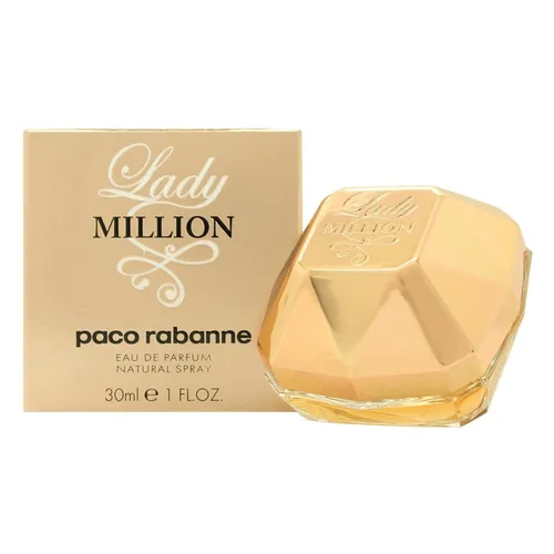 Paco Rabanne Lady Million Eau de Parfum 30ml - Glamouröser Damenduft in einem einzigartigen Flakon, der an einen Diamanten erinnert. Ideal für besondere Anlässe und Ausdruck von Weiblichkeit.