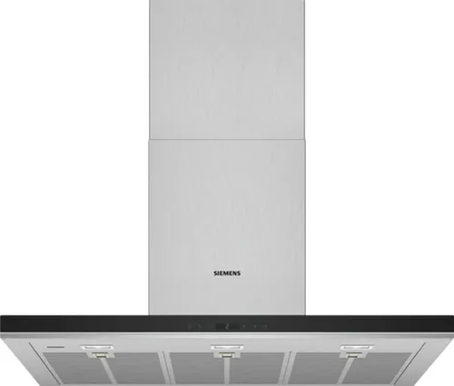 Siemens iQ700 LC91BUR50 Dunstabzugshaube - Wandmontierte Dunstabzugshaube in Edelstahl, energieeffizient mit EEK A+, 90 cm Breite und konvertierbarer Lüftungsart für optimale Flexibilität in Ihrer Küche.