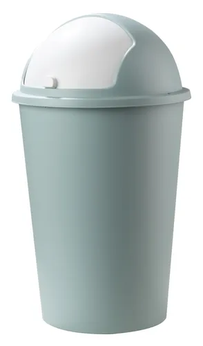 Home4You Mülleimer Abfalleimer 50 Liter - Pastellgrün mit Schiebedeckel - Haushaltszubehör: Der praktische 50 Liter Mülleimer aus leichtem Kunststoff mit abnehmbarem Schiebedeckel ist vielseitig einsetzbar und ideal für Küche, Bad oder Büro.