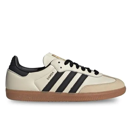 Adidas Samba OG Damen Sneaker in Cream – Stil & Komfort vereint - Sneaker für Damen aus hochwertigem Leder mit gepolstertem Innenfutter, ideal für lässige Ausflüge oder sportliche Aktivitäten. Das ikonische Drei-Streifen-Design und die bequeme Sohle machen sie vielseitig kombinierbar.