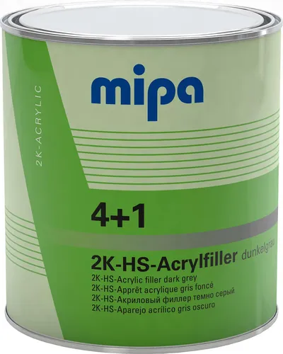 MIPA 4+1 Acrylfiller HS Füller dunkelgrau 3Ltr.