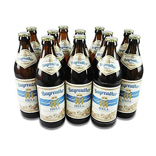 4,35€/1l) Bayreuther Hell (12 Flaschen à 0,5 l / 4,8 % vol.