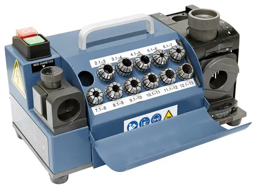 Bernardo Bohrerschleifmaschine DG 13 MD - Präzises Schleifgerät für Bohrer - Schleifmaschinen für Bohrer mit 2-13 mm Durchmesser, 4800 U/min und 0,12 kW Leistung. Ideal für präzise Nachschärfung und langlebige Werkzeuge.