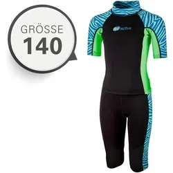 BECO Kinder Neoprenanzug Shirt+Jammer, Blau, Größe 140 - Zweiteiliger Neoprenanzug für Kinder mit optimalem Kälteschutz beim Wassersport. Der flexible Anzug bietet Bewegungsfreiheit und hohen UV-Schutz 50+. Ideal für den Einsatz im Wasser und leicht zu transportieren.