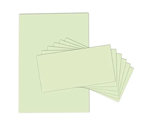 Briefpapier-Set grün mit Umschlägen (100 Blätter + 100 Umschläge) - Inhalt: 100 beidseitig bedruckte DIN A4 Blätter und haftklebende Umschläge im DIN lang-Format. Ideal für Einladungen oder Briefe, hergestellt in Deutschland. Entdecken Sie auch weitere Farben und Motive!