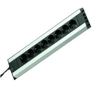 Rittal TE-Steckdosenleiste 8-fach, Schuko DK 7000.630 - Steckdosenleiste für Schrankmontage, 8-fach mit 230 V und 16 A, ideal für effiziente Stromverteilung in Serverräumen oder Werkstätten.