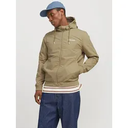 Jack & Jones Blouson JJERUSH HOOD BOMBER NOOS - Funktionsjacke mit anpassbarer Kapuze und dekorativem Logoschriftzug, ideal für lässige Casual-Looks und vielseitige Outfits.