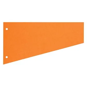 herlitz Trennstreifen Trapez orange, 190 g/qm Karton 23,0 x 12,0 cm, 100 St.