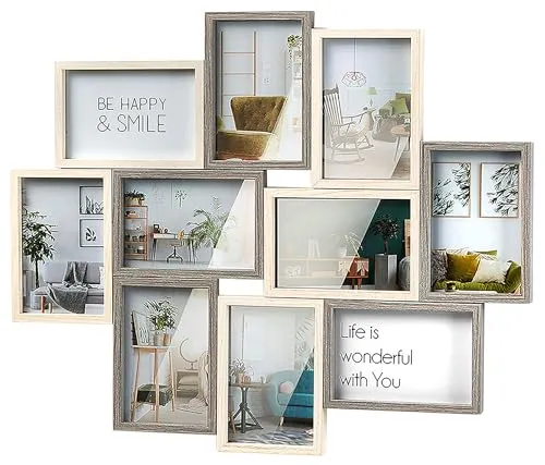 Kobolo Bilderrahmen Collage Grau für 10 Bilder von Kobolo