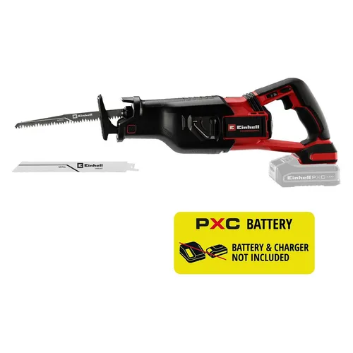 Einhell Akku-Säge TP-AP 18/32 Li BL - Solo, Professionelle Akku-Säbelsäge - Die Einhell Akku-Säbelsäge TP-AP 18/32 Li BL - Solo überzeugt mit einem bürstenlosen Motor für hohe Leistung und längere Laufzeit. Ideal für präzise Schnitte in Holz und Metall, flexibel einsetzbar dank werkzeuglosem Sägeblattwechsel.