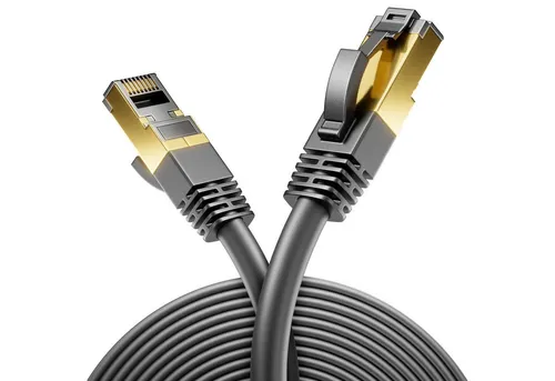 deleyCON deleyCON 1,5m CAT8 Netzwerkkabel (40 Gbit/s, S/FTP, Kupfer, RJ45, LAN-Kabel