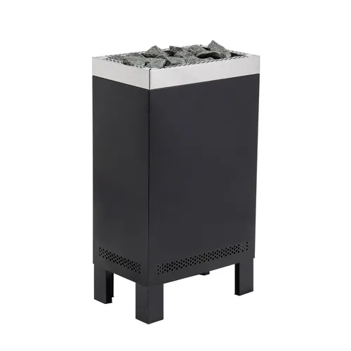 Infraworld Sparta Floor Saunaofen 8 kW schwarz - Kompakter finnischer Saunaofen mit 8 kW Leistung für authentisches Saunagefühl. Inklusive 20 kg Saunasteinen für intensive Aufgüsse – ideal für jeden Saunaliebhaber.