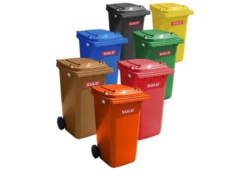 SULO CITYBAC 240 Liter Mülltonne Grün MGB240 - Küchenabfalleimer aus extra starkem Kunststoff, mit leisen Vollgummirädern und UV-beständig, ideal für eine einfache und hygienische Abfallentsorgung.