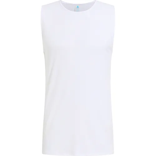 Odlo Active Light Shirt XXL - Ärmelloses Base Layer für Herren - Das Odlo Active Light Shirt in XXL bietet optimale Bewegungsfreiheit und schnelltrocknende Eigenschaften. Ideal für Wandern, Fitness und Freizeit, überzeugt es durch ein angenehmes Tragegefühl und recycelte Materialien.