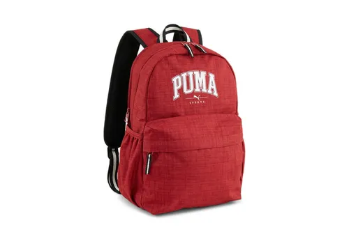 PUMA SQUAD BACKPACK - Intense Red-Heather - Sportlicher Rucksack aus strapazierfähigem Polyester, ideal für Sport und Freizeit mit coolem gemustertem Design.
