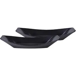 Creatable Schüsselset Streat Food, Schwarz, 2-teilig - Essen & Trinken, hochwertiges Keramikset, lebensmittelecht und ideal für stilvolles Servieren von Speisen.