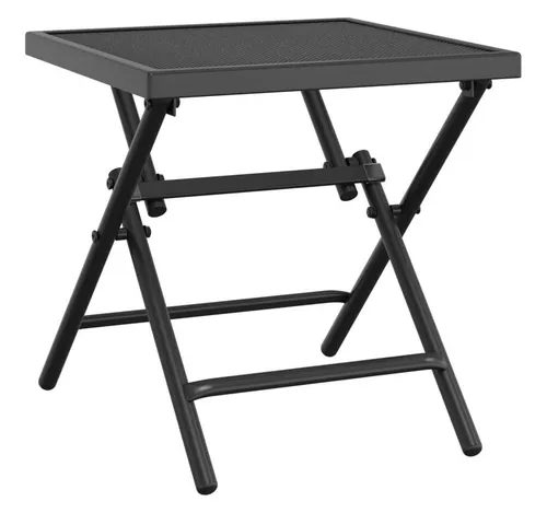 Gartentisch Klappbar Anthrazit 38x38x38 cm - Kompakter, klappbarer Gartentisch in elegantem Anthrazit, ideal für den Außenbereich. Praktisch für kleine Balkone oder Terrassen, leicht zu verstauen und vielseitig einsetzbar.