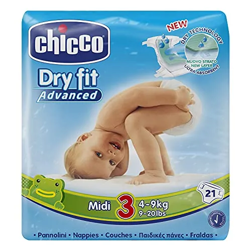 Chicco Dry Fit Windeln Midi Gr. 3 ADVANCED Set von 21