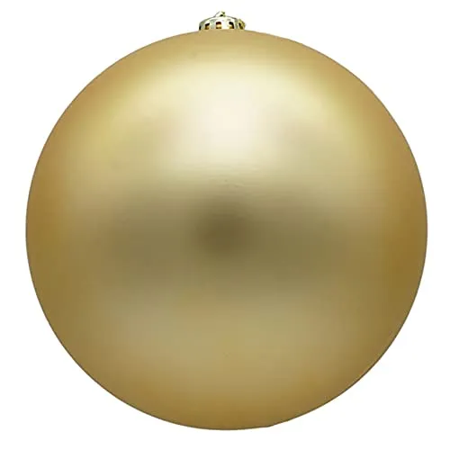 XXL Weihnachtskugeln groß für den Außenbereich, frostsicher und wetterfest 20 oder 30 cm (Ø 20 cm, Gold matt)