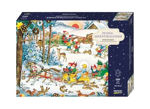 Puzzle-Adventskalender 'Weihnachtsumzug' von Korsch Verlag