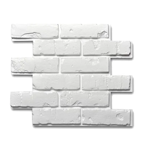 Decosa Creativstein Brick - 3D Deko Wandaufkleber in Klinker-Optik - Verleihen Sie Ihren Räumen einen einzigartigen Look mit den feuchtraumgeeigneten 3D Wandpaneelen von DECOSA. Einfach anzubringen, ideal für jeden Raum und perfekt als Akzent an der TV-Wand. Maße: 59,5 x 50 x 2,5 cm, 7 m².