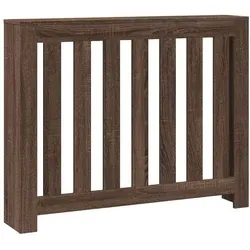 vidaXL Heizkörperverkleidung im modernen Latten-Design - Elektroheizkörper, langlebige Holzwerkstoff-Abdeckung in Braun Eichen-Optik, ideal zur dekorativen Verkleidung und als praktische Ablage für Dekoartikel.