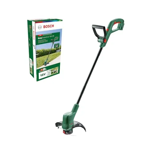 Bosch Akku Rasentrimmer EasyGrassCut 18V-26 - 18 Volt System, leicht und kraftvoll für müheloses Trimmen und einfaches Kantenschneiden