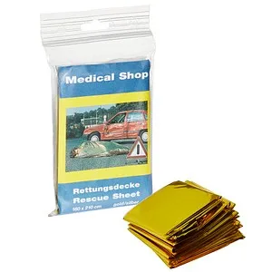 Rettungsdecke Ypsisave 160x210 cm gold s von Holthaus Medical