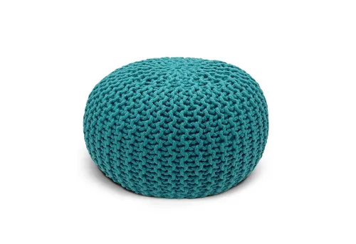 Casamia Pouf Pouf Ø 55 o. 45 cm Strickhocker Sitzpouf Bodenkissen Premium Outdoor