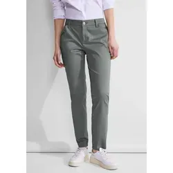 Röhrenhose STREET ONE für Damen, Gr. 36, light mud grün - Stoffhose im Casual Fit, ideal für einen modernen Look. Aus 97% Baumwolle und 3% Elasthan für hohen Tragekomfort und optimale Bewegungsfreiheit.