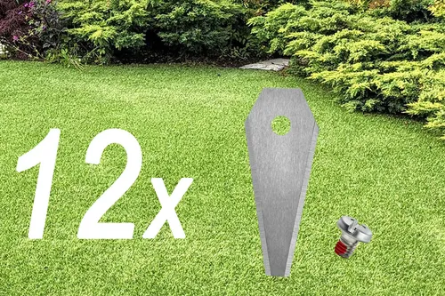 12x Mähroboter Messer | Klingen für Bosch Indego