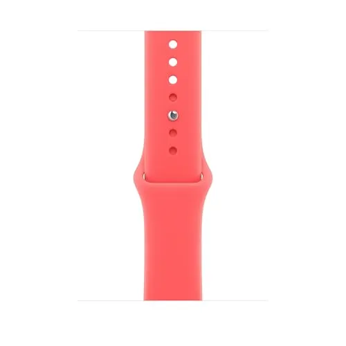 Apple Smartwatch Sportarmband in Rosa - Stylisches Sportarmband aus strapazierfähigem Fluorelastomer für die Apple Watch 46 mm. Ideal für aktiven Lifestyle, bietet hohen Tragekomfort und eine perfekte Passform.