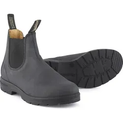 Blundstone 587 Rustic Schwarz Leather - Chelsea Boots für Herren - Wanderschuhe mit hochwertigem Rindsleder und elastischen Einsätzen für einfaches Anziehen. Ideal für Alltag und Freizeit mit stoßdämpfender Sohle für höchsten Komfort.