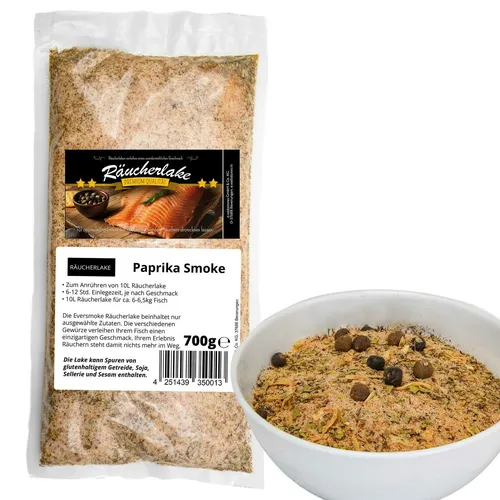 Räucherlake 700g - Paprika Smoke - Räucherlauge Lake Lauge Räuchern