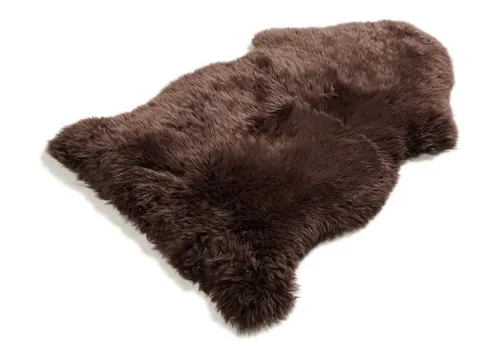 Böing Carpet Fellteppich Lammfell Braun, fellförmig