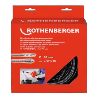 Rothenberger Spirale 10mm x 7,5m mit Keulenkopf von Rothenberger