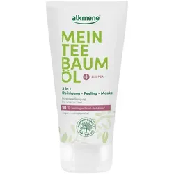 Alkmene Mein Teebaumöl 3 in 1 Reinigung-Peeling-Maske