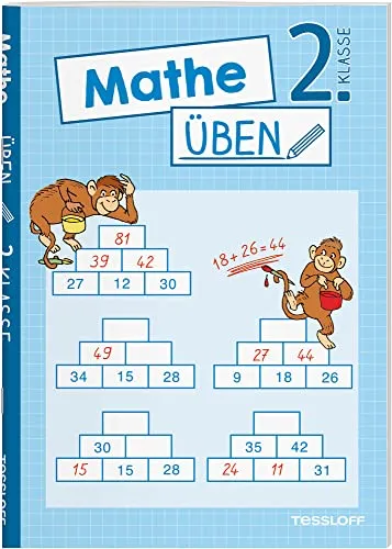 Mathe üben 2. Klasse: Zahlen bis 100, Plus und Minus, Einmaleins oder Geometrie - Lernhilfen Mathematik für die 2. Klasse, unterstützt gezielt bei Zahlen bis 100 und fördert das Verständnis für grundlegende mathematische Konzepte.