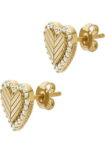 Emporio Armani Damen Ohrringe – Elegante Ohrstecker aus Edelstahl oder Halbedelsteinen - Ohrringe für Damen, gefertigt aus hochwertigem Edelstahl oder Halbedelsteinen, ideal für lässige Anlässe und mit sicherem Push-Back-Verschluss.