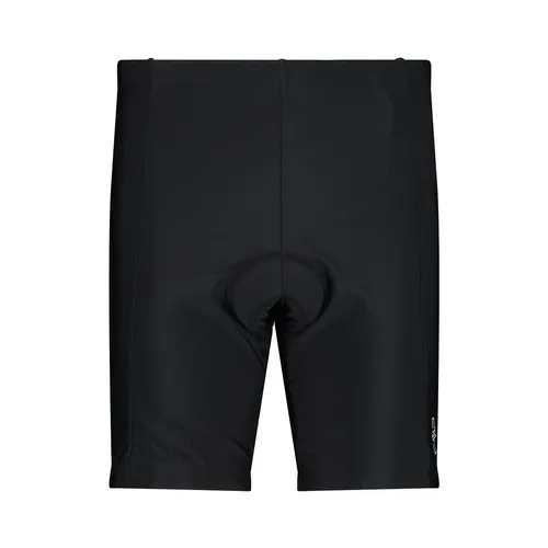 CMP Damen Stretch Radhose kurz - Größe XS, schwarz - Kurze Hosen, leicht gepolsterte Radhose mit Vier-Wege-Stretch für optimalen Komfort beim Radfahren.