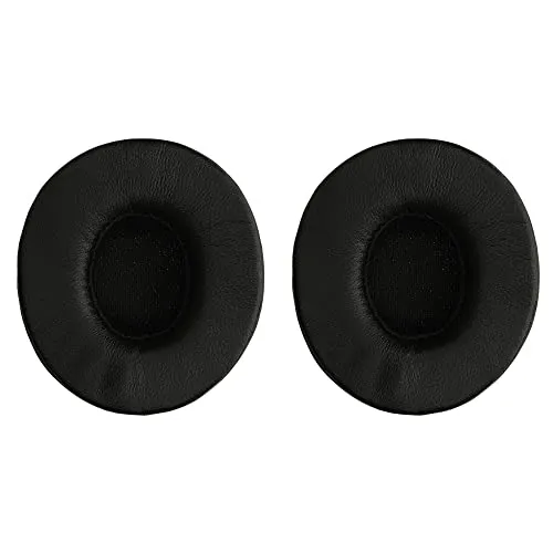 kwmobile 2X Ohr Polster kompatibel mit Beats Solo 2 Wireless/Solo 3 Wireless - Kopfhörer Ohrpolster aus Schafsleder - Leder Polster für Over Ear Headphones