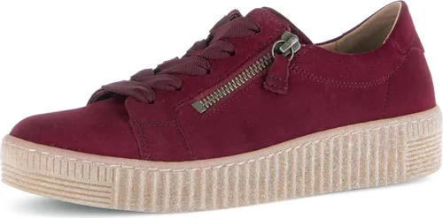 Gabor Velour Schnürer in Bordeaux - Sportlicher Freizeit-Schuh Gr. 36 - Sportlicher Schnürer von Gabor in trendigem Bordeaux. Der Schuh bietet individuellen Tragekomfort durch anpassbare Schnürung und eine strapazierfähige Sohle für guten Halt. Ideal für vielseitige Freizeitaktivitäten.