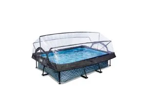 Framepool EXIT Schwimmbecken, grau, 150x220x65 cm von EXIT