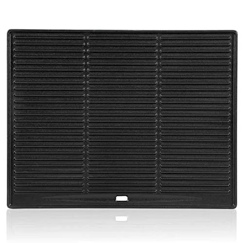 BBQ-Toro Gusseisen Grillplatte 45 x 35 cm | Beidseitig verwendbare Wendeplatte - Grillplatten | Vielseitig einsetzbar für Fleisch, Fisch und Gemüse mit Rippenstruktur und glatter Seite für optimales Grillergebnis.