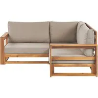 Produktbild BELIANI Lounge Sofa Hellbraun aus Akazienholz