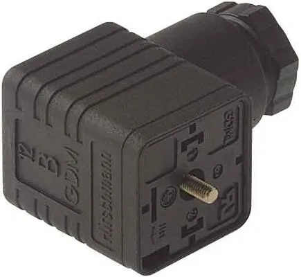 Hirschmann 930621106 ICON Leitungsdose GDML 2011 GB1 schwarz