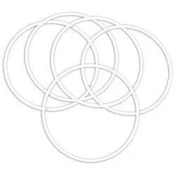 Stabile Drahtringe, weiß, in verschiedenen Größen