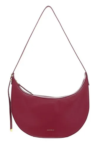 COCCINELLE Schultertasche Gleen in Garnet Red - Elegante COCCINELLE Schultertasche aus 100% Leder mit großzügigem Stauraum. Ideal für Kurztrips oder Stadtbummel. Verstellbarer Henkel für individuellen Tragekomfort.
