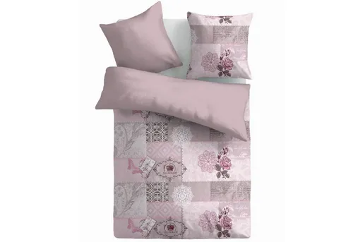 Bestlivings Wendebettwäsche Cashmere Touch, Mikrofaser, 2 teilig, bei 60°C waschbar, trocknergeeignet, Bett 135x200cm + Kissen 80x80cm